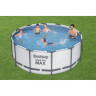 Каркасный бассейн BESTWAY STEEL PRO MAX 366х122см, 10250л + фильтр-насос 2006 л/ч, тент, лестница 56420 BW